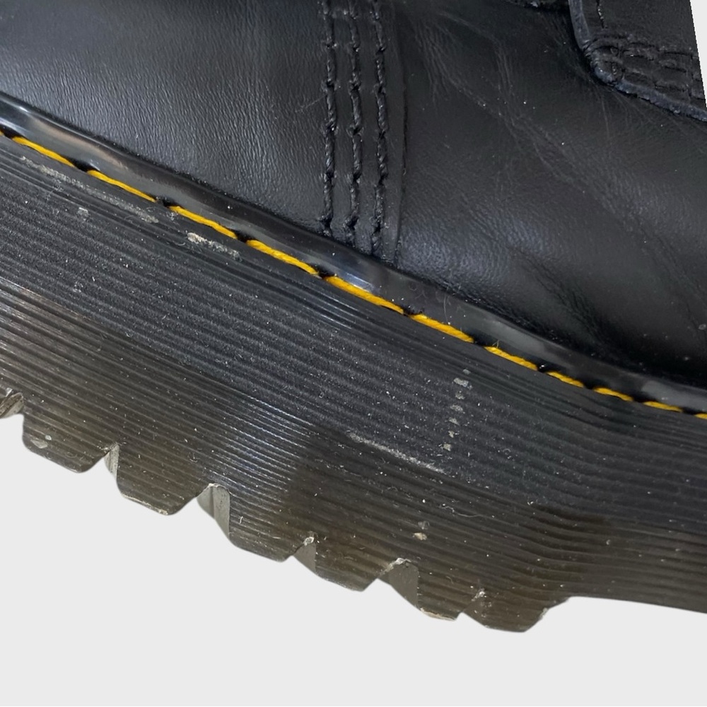 Dr. Martens Black Purple Pink Heart Sinclair Combat Boots EU 39 US 8 - Picture 10 of 13